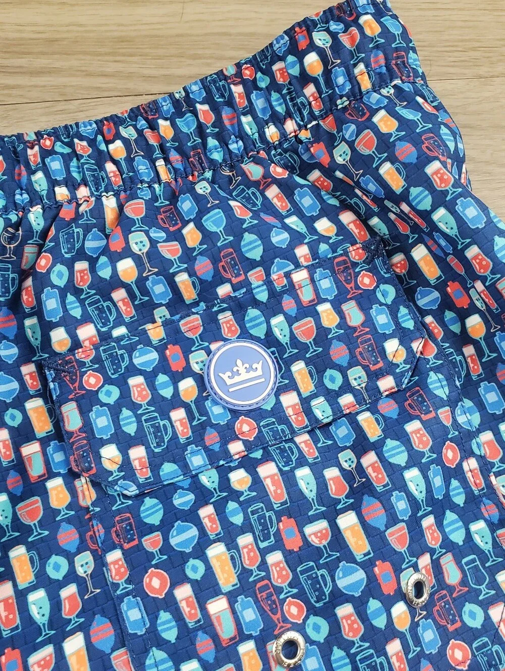 Peter Millar Seaside Collection Swim Trunks XL Cocktail